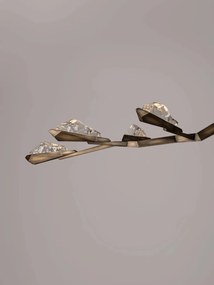Lustra LED alama antic cu sticla lucrat manual GRETA 44W