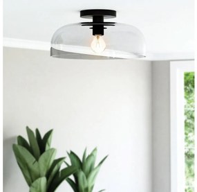 Alora Mood ALM-SYLVIA-SF-BK-CL - Plafonieră SYLVIA 1xE27/60W/230V, neagră