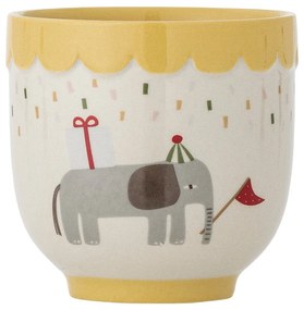 Cană pentru copii galbenă/crem din gresie 150 ml Celebrate – Bloomingville Mini