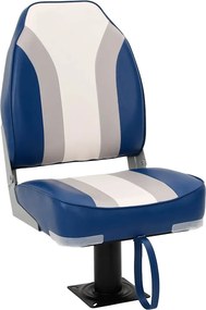 vidaXL Set cu scaun pentru barcă, pliabil, 2 piese, spătar înalt