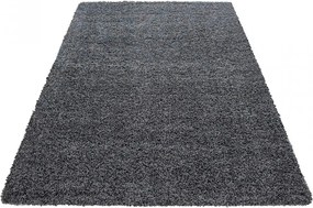 Covor LIFE, 80x250 cm, forma dreptunghiulara, polipropilena, gri inchi