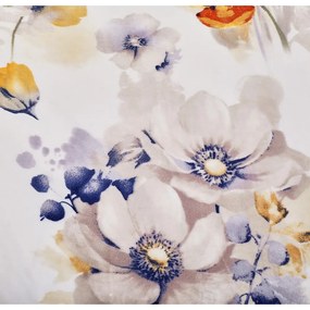 Lenjerie de pat albă din micropluș/cocolino pentru pat de o persoană 140x200 cm Blossom – My House