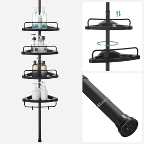 Raft telescopic pentru baie BLAKO