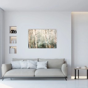 Tablou - Desenarea unui model de pădure (90x60 cm)