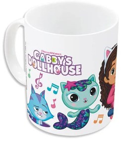 Gabby&#039;s Dollhouse Music cană din porțelan 235 ml (8 oz) în cutie de cadou