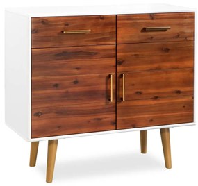 245741 vidaXL Bufet din lemn masiv de acacia, 90 x 33,5 x 83 cm