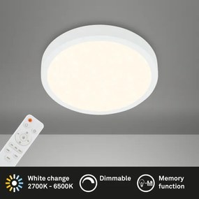 Plafonieră LED dimabilă RUNA LED/18W/230V alb Briloner 3701-016 + telecomandă