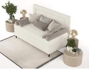 Pat bej tapițat 100x200 cm Alba – Maison de Rêve