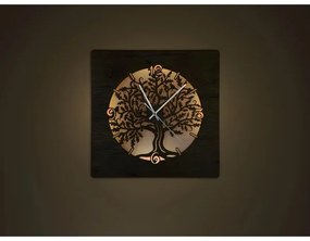 Li-Go 5652/DUB2 - Ceas LED dimabil LED/10W/5V 20000 mAh 42x42 cm stejar+ telecomandă