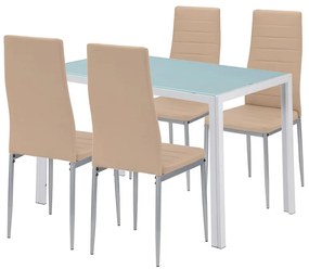 Midland 4+1 set de luat masa bej-gri