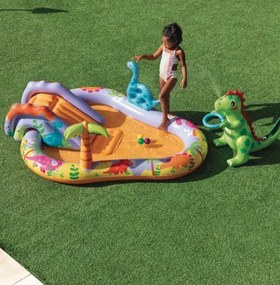 Loc de joacă gonflabil cu apă pentru copii DINO PARK