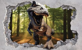 Fototapet - Gaură - dinozaur (254x184 cm)