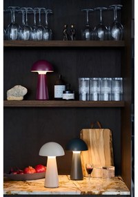 Veioză gri LED cu control prin telecomandă (înălțime 28 cm) Sam – Sirius