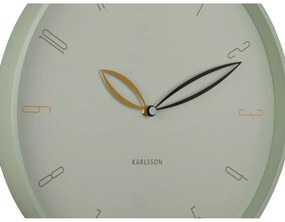 Karlsson 6012GR ceas de perete design verde,diametru 40 cm