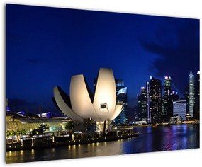 Tablou Singapore nocturn (90x60 cm)