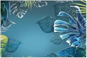 Tablou - Frunzele plantelor tropicale (90x60 cm)