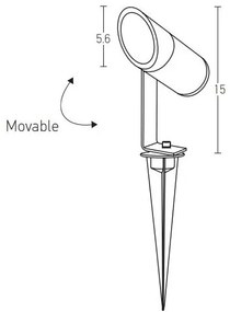 Lampă LED de exterior LED/7W/230V IP65 antracit Zambelis E152