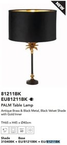 Veioza, Lampa de masa eleganta Palm negru