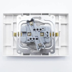 Priza dubla cu impamantare Karre Plus Panasonic, ST, alba