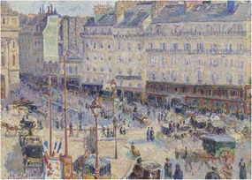 Tablou - Camille Pissarro, The Place du Havre, reproducere (70x50 cm)