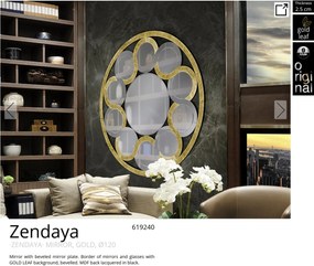 Oglinda decorativa design de lux Zendaya 120cm