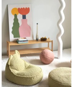 Pernă decorativă pentru copii roz cu tapițerie din țesătură bouclé Ball – Wigiwama