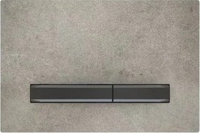 Clapeta de actionare Geberit Sigma50 aspect beton/butoane negru mat