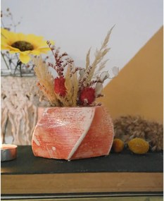 Ghiveci decorativ cu flori artificiale, homs seria A620,17x5.5x9 cm,30350