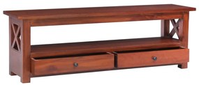 283839 vidaXL Comodă TV, maro, 120 x 30 x 40 cm, lemn masiv de mahon
