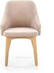 Scaun bej tapitat TOLEDO 2, 57x56x86 cm