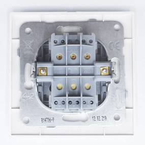 Intrerupator triplu 10A, IP20, Alb, Panasonic Arkedia Slim