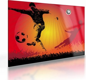 Tablou pe sticlă - Fotbal (70x50 cm)