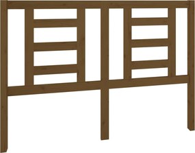 vidaXL Tăblie de pat, maro miere, 141x4x100 cm, lemn masiv de pin