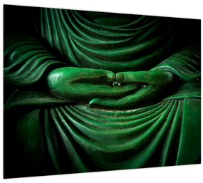 Tablou pe sticlă - Mâna lui Buddha (70x50 cm)