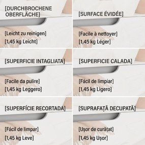 HOMCOM Noptieră Modernă cu 2 Sertare și Design Lucios, Noptieră pentru Dormitor din PAL, 40x40x48 cm, Alb Lucios | Aosom Romania
