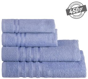 Prosop albastru din bumbac din frotir 30x50 cm Simple – Casa Selección