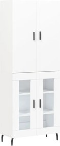 vidaXL Dulap înalt, alb, 69,5x34x180 cm, lemn compozit