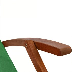 Șezlong de grădină SIENA, 94x60x94cm, verde Casaria