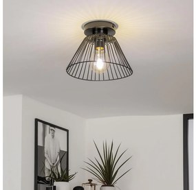 Brilagi - Lustră LED aplicată CERIA WIRE 1xE27/40W/230V, Ø 30 cm, neagră