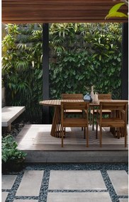 Scaun de grădină în culoare naturală din lemn masiv Rodano – Bizzotto