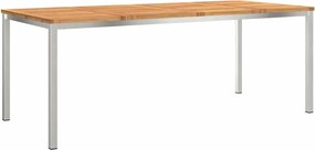 vidaXL MasaDeCina Maro 200 x 90 x 75 cm Lemn Solid de Acacia