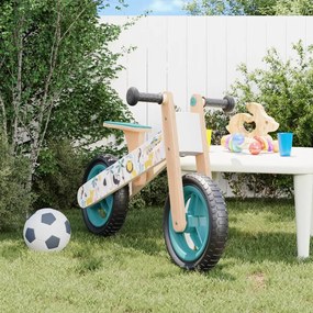 Bicicleta de echilibru pentru copii, imprimeu si albastru