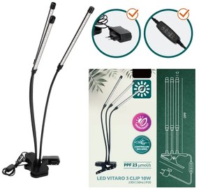 Lampă LED dimabilă cu clemă pentru creșterea plantelor Brilagi VITABLOOM 3xLED/10W/230V