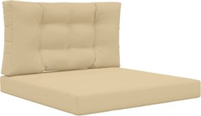 vidaXL Perna pentru canapea de exterior 2 pcs Bej Poliester