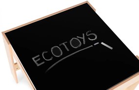 Mobilier pentru copii set masă 2 scaune cu tablă de cretă