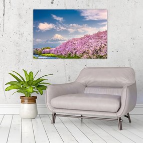 Tablou - Peisaj de primăvară japonez (90x60 cm)