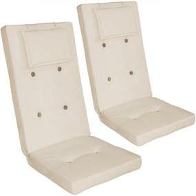 Deuba Set 2 perne - crema