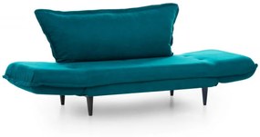 Canapea cu 2 Locuri Vino Daybed, Verde Petrol, Extensibila