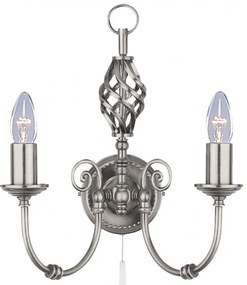 Aplica de perete eleganta stil clasic Zanzibar argintiu 2L 4489-2 SRT