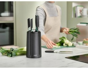 Set de cuțite cu suport rotativ din oțel inoxidabil 5 buc. Elevate – Joseph Joseph